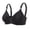 hwj# Black340, variant on Bras For Women No Underwire Solid Color Floral Leaf Wireless Bra Adjustable Thin Shoulder Straps Front Multi-Hook Closure V-Neck Medium Cup Breathable Brassiere,Pink