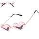 thumbnail image 4 of Gafas de sol sin borde Heart Bat Gafas de sol Gafas de sol de fiesta, 4 of 5