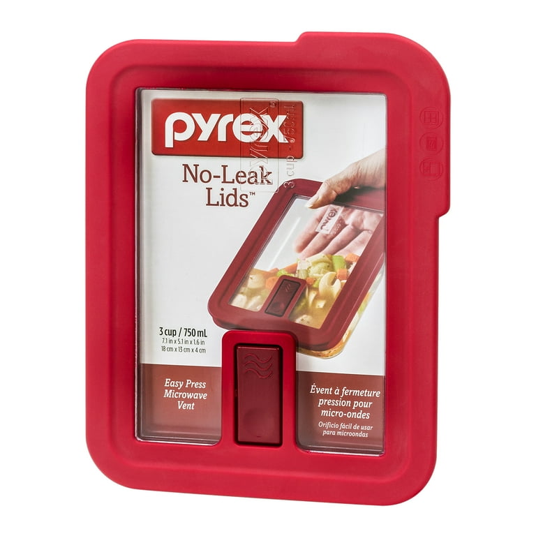 Pyrex, Ultimate Glass Rectangle 3 Cup Red Lid: Buy Online at Best Price in  UAE 