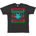 thumbnail image 3 of Inktastic I Want a Hippopotamus for Christmas Pixelated Ugly Sweater T-Shirt, 3 of 5