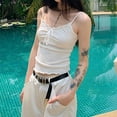 thumbnail image 2 of Ladies' Solid Color Fashionable Casual Mushroom Edge Bow Vest, 2 of 10