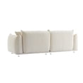 thumbnail image 3 of Hommoo 85.8" Sofa Oversized Loveseat Couch Sofa, Modern Sherpa Sofa for Apartment, Home&Office, White, 3 of 9