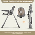 thumbnail image 2 of Babyeap Baby High Chair, Convertible Adjustable Feeding Chair with Removable Double Tray, Adjustable & Foldable Design Converts to Toddler Chair, for Babies & Toddlers,Gray, 2 of 9