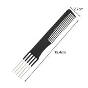 Lift Teasing Comb Hair Styling Tools Anti with Metal Prong for Barber
