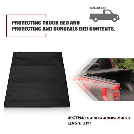 Truck Tonneau Cover With Lamp For Chevy For Silverado For GMC For Sierra 1500