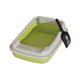 thumbnail image 2 of Arenero para Gatos Semicerrado de Lados Altos con Diseño a Prueba de Salpicaduras, Incluye Pala, 48 X 32 X 14 Cm (Gris, Verde, Beige, Amarillo y Negro), 2 of 6