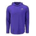 thumbnail image 2 of Men's Cutter & Buck Purple Northwestern Wildcats Coastline Epic Comfort Eco Recycled Long Sleeve Hoodie T-Shirt, 2 of 3