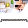 thumbnail image 1 of Correa estilo vaquero correa de reloj pulsera de repuesto de cadena de una sola fila correa estilo vaquero para reloj IOS 42mm/44mm, 1 of 8
