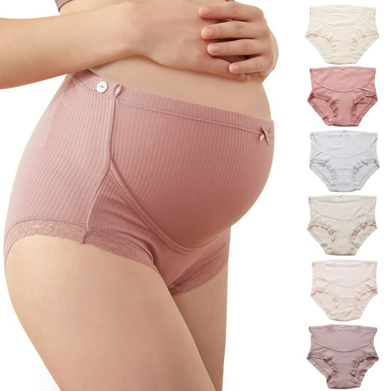 Spdoo Maternity Underwear Over Bump Seamless High Waist Pregnancy Panties 6  Pack Plus Support 