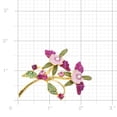 thumbnail image 3 of Plum Pink Orchid Swarovski Crystal Flower Pin Brooch, 3 of 3