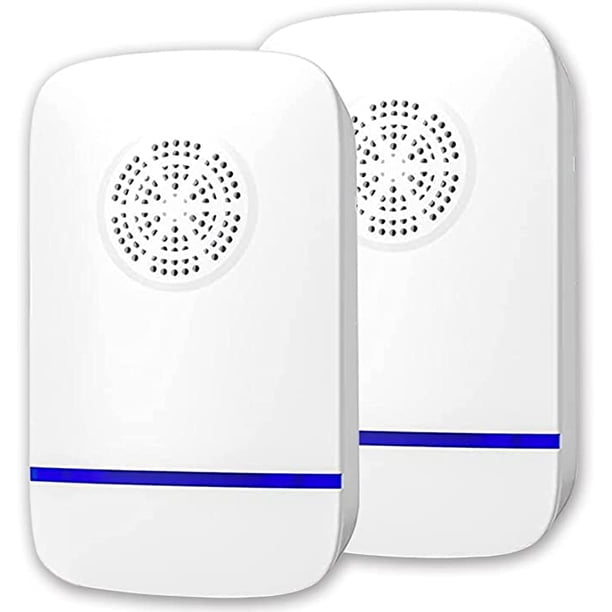 Repelente ultrasónico de plagas - Repelente electrónico de control de plagas - Repelente de mosquitos, ratones, cucarachas, arañas, insectos para interiores