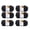 Black, variant on Loops & Threads Charisma Heather Yarn , 6 Pack