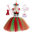 thumbnail image 1 of Vestidos de tutú de unicornio para niñas, disfraz de unicornios con diadema, fiesta de cumpleaños, vestido de tul de princesa, trajes de Cosplay de Halloween para niños, 8-9T Gao Jinjia LED, 1 of 2