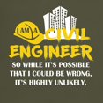 thumbnail image 3 of CafePress - I Am A Civil Engineer T Shirt T Shirt - Men's Classic Graphic Cotton T-Shirt, 3 of 4