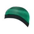thumbnail image 2 of Satin lined wig cap for moisture retention, Suitable for all hair types and porosity Dark Green One Size, 2 of 5