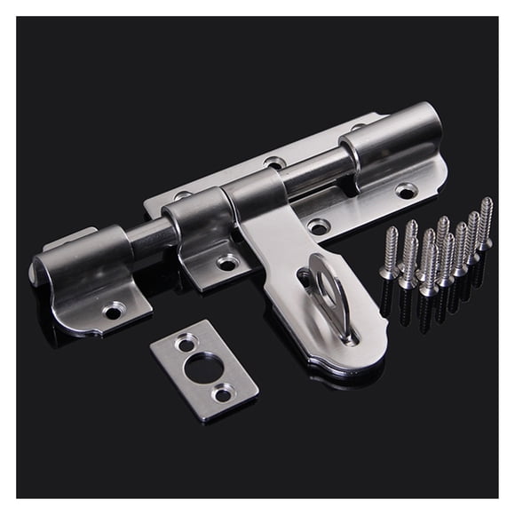 24PCS/LOT Stainless Steel Door Bolts Lock Home Office Barrel Door Bolt Latch Length 135mm Thickness 2.0mm ,Ultra-Quiet Operation