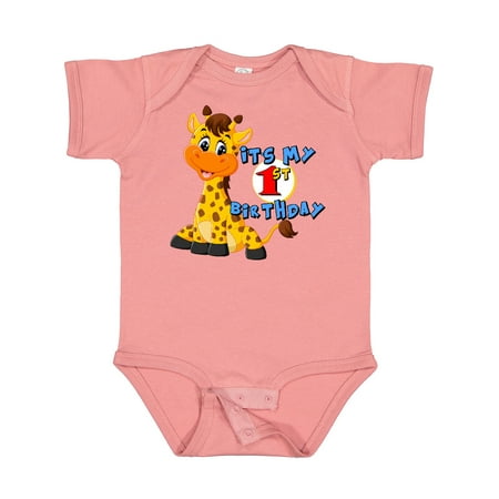 

Inktastic 1st Birthday Giraffe Gift Baby Boy or Baby Girl Bodysuit