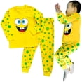 thumbnail image 2 of Pijamas de algodón de manga larga para niños y niñas, ropa de dormir con diseño de araña, ideal para regalo de Navidad, de 1 a 7 años, para primavera y otoño, 2 of 4
