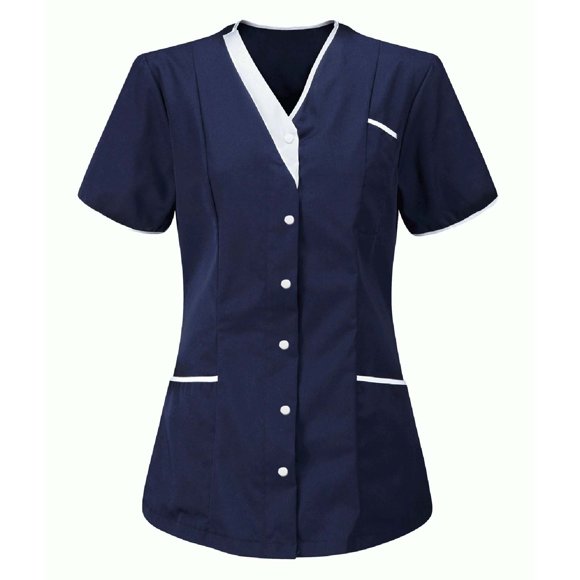 NJDVHB Womens Winter Long Sleeve Hooded Casual Outwear & Jackets,Women's Nurses Tunic Uniform Clinic Carer-Neck Protective Clothing