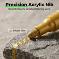 thumbnail image 5 of Tombstone Marker Pen, Golden Tombstone Marker Pen for Restoring Faded Grave Inscriptions, Waterproof Stone Touch-up Pen, Strong Coverage, 5 of 8