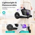 thumbnail image 7 of Vacuum Cleaner, 30Kpa 1600W Bagless Vacuum Cleaners 4QT Dust Cup, Double HEPA Filter, Retractable Cord, Lightweight Vacuum Cleaner with 5 Tools for Hard Floors, Silver Purple, 7 of 7