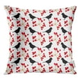thumbnail image 1 of RYLABLUE Abstract Red Berries and Birds Raster Beak Birdhouse Black Branch Throw Pillowcase Cushion Case Cover, 1 of 1