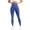 Blue, variant on Women's High Waist Shaping Yoga Pants, Stretchy Breathable 4 Way Workout Leggings for Running Gym Fitness, Peach Hip Lifting Activewear Tight Pants