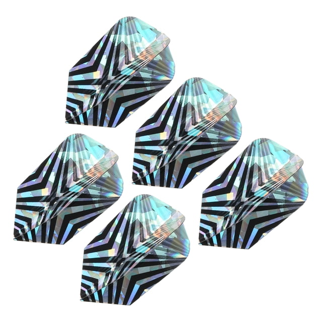 Unique Bargains Slim Dart Flights, 5 Pack PET Dart Accessories, V-shaped Pattern