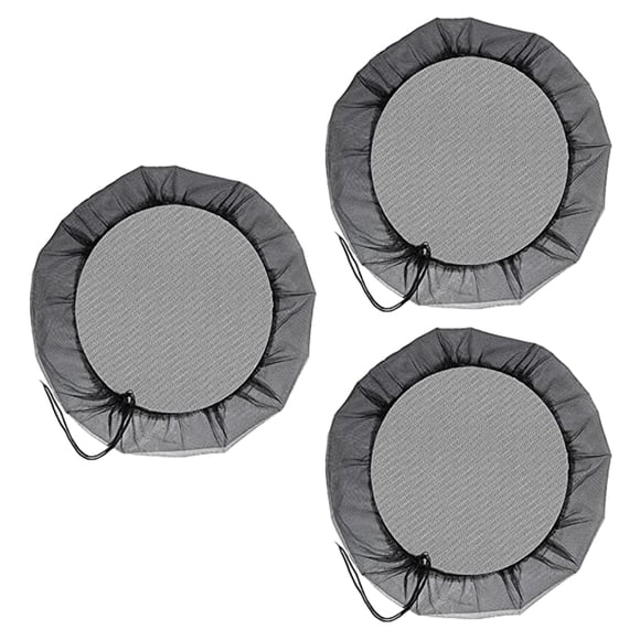 Injueey 3 unids/set filtro de hojas caídas tamiz para tanque de lluvia Jardín y Patio negro 95cm