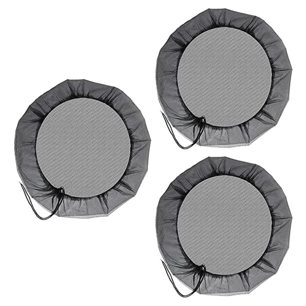 Injueey 3 unids/set filtro de hojas caídas tamiz para tanque de lluvia Jardín y Patio negro 95cm