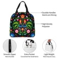 thumbnail image 3 of KLL Roosters and Flowers Print Insulated Lunch Bag Women, Reusable Cute Tote Lunch Box for Adult & Men, Leakproof Cooler Lunch Bags for Work Office Travel Picnic, 3 of 5
