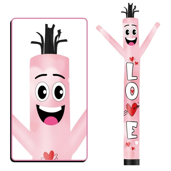 Love Inflatable Tube Man Wacky Wavy Dancing Guy for Outdoor Decoration Advertising Business Promotion - Valentine's Day (Blower Not Included)