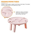 thumbnail image 6 of MERRYHAPY Portable Outdoor Wine Table with Plastic and Stable Legs, Perfect for Camping, Picnic, Backyard, and Outdoor Activities, 6 of 8
