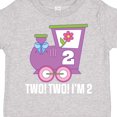 thumbnail image 4 of Inktastic 2nd Birthday Cute Train I'm Two Girls Toddler T-Shirt, 4 of 5