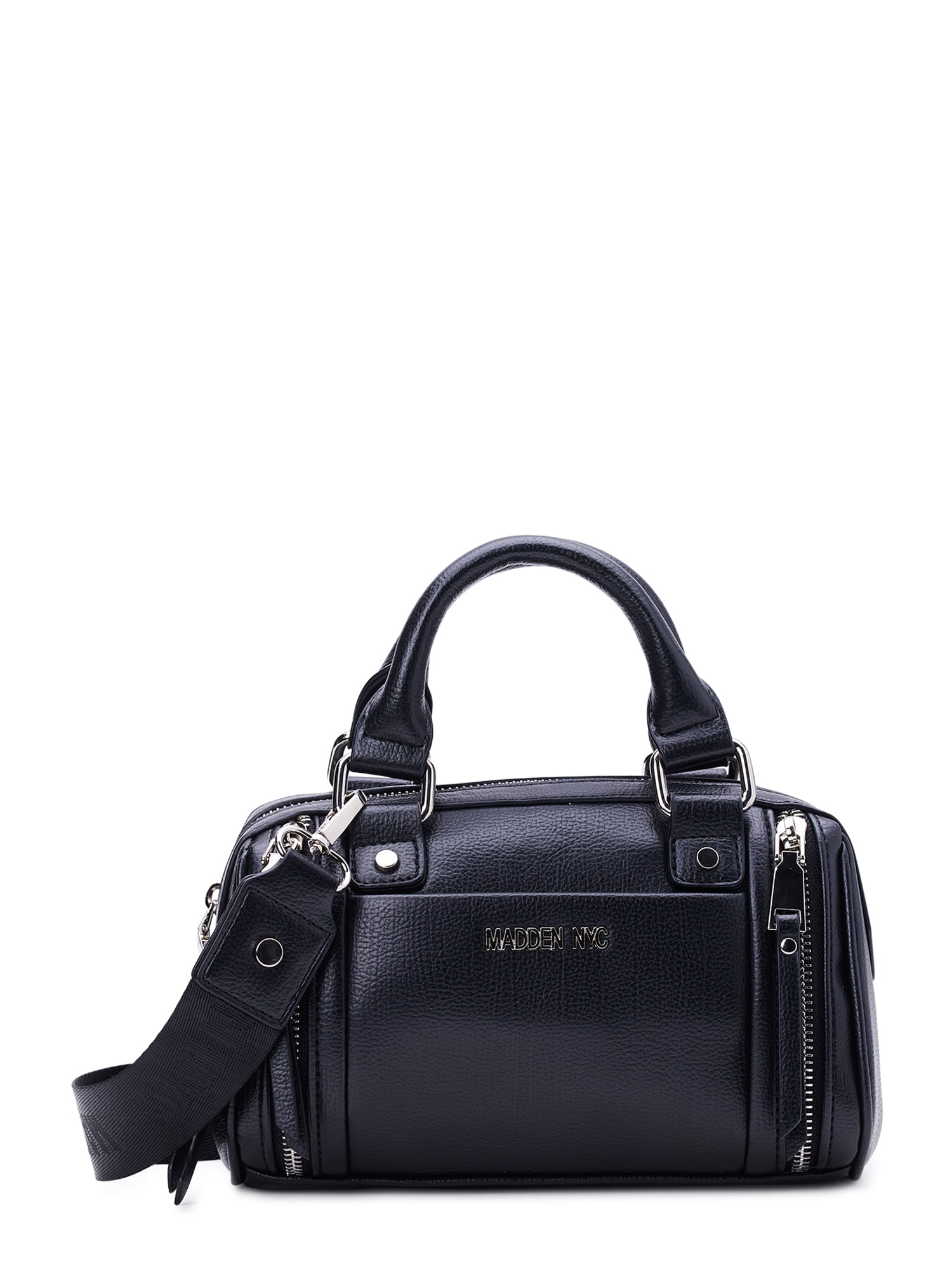 Madden NYC Women's Multi Zipper Barrel Handbag, Pink - Walmart.com