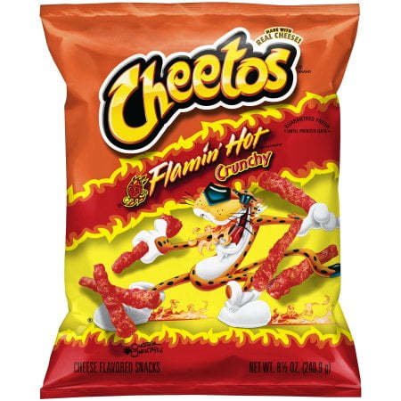 (4 pack) (4 Pack) Cheetos Crunchy Cheese Flavored Snacks, Flamin' Hot, 8.5 Oz