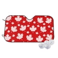 thumbnail image 2 of Lsque Maple Leaves Car Windshield Sun Shade | Accordion Folding Style Auto Shade for Car Truck SUV Van | Blocks UV Rays Sun Visor Protector | Small, 2 of 7
