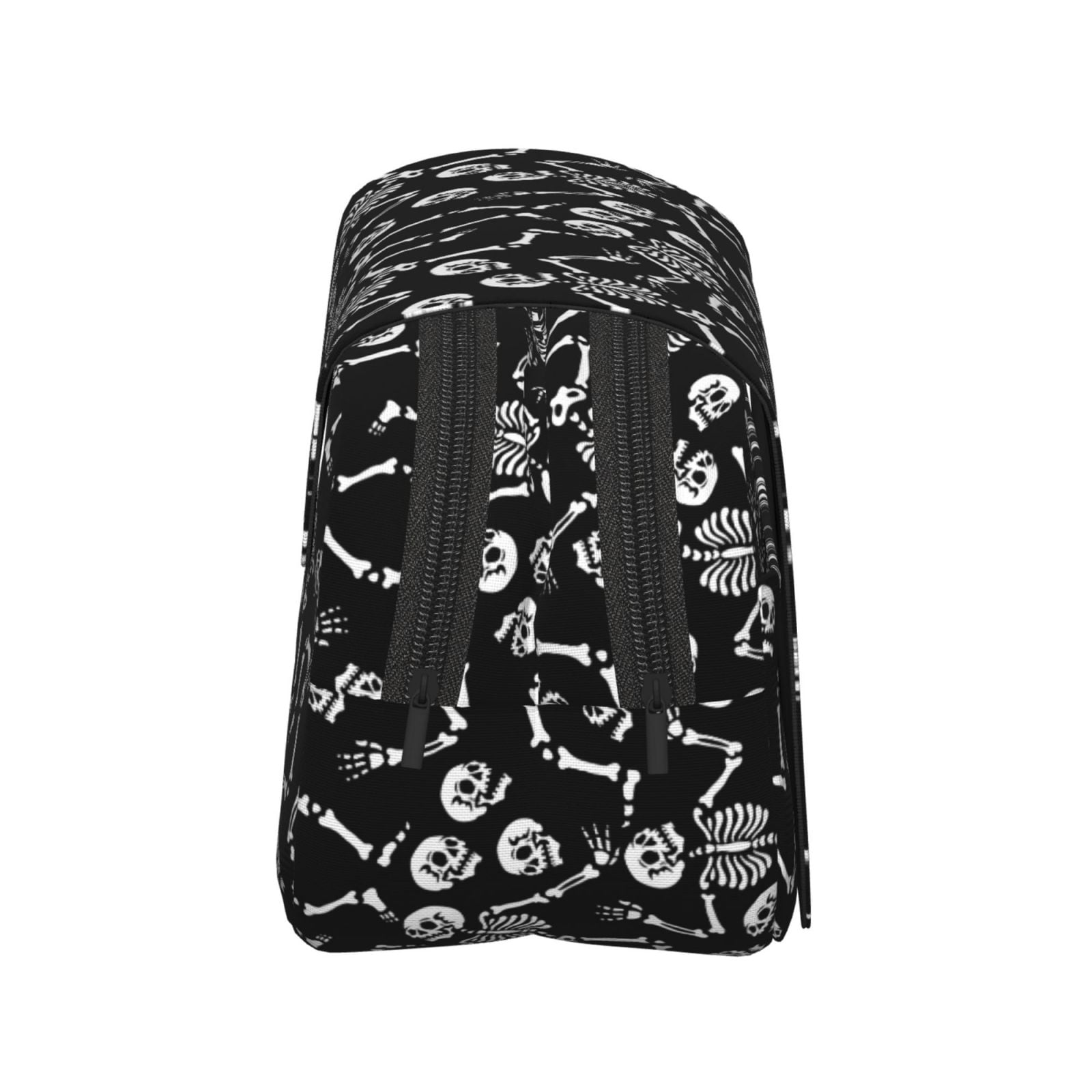 Rateoe Skeletons Dancing Pattern Double Clamshell Pen Case, Storage Organizer with Two Zipper Compartments– Holds Up to 50 Pencils & Pens
