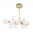 thumbnail image 2 of 16 Light Chandelier with Satin Gold finish, 2 of 2