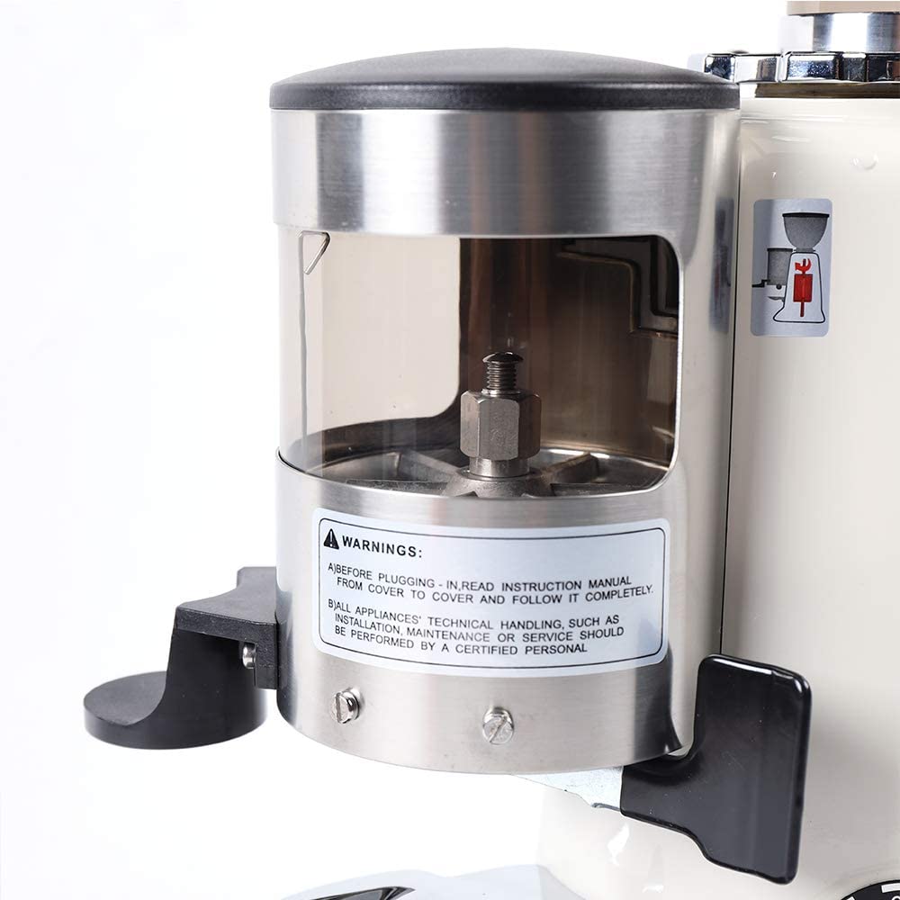 Fetcoi, Commercial Coffee Grinder Electric Burr Coffee Bean Grinder Grinding Machine Heavy Duty Cast Aluminum Body