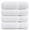 02: White-4 Piece Bath Towel Set, variant on Jumbo Bath Towel 4 Pack 03: Cool Grey