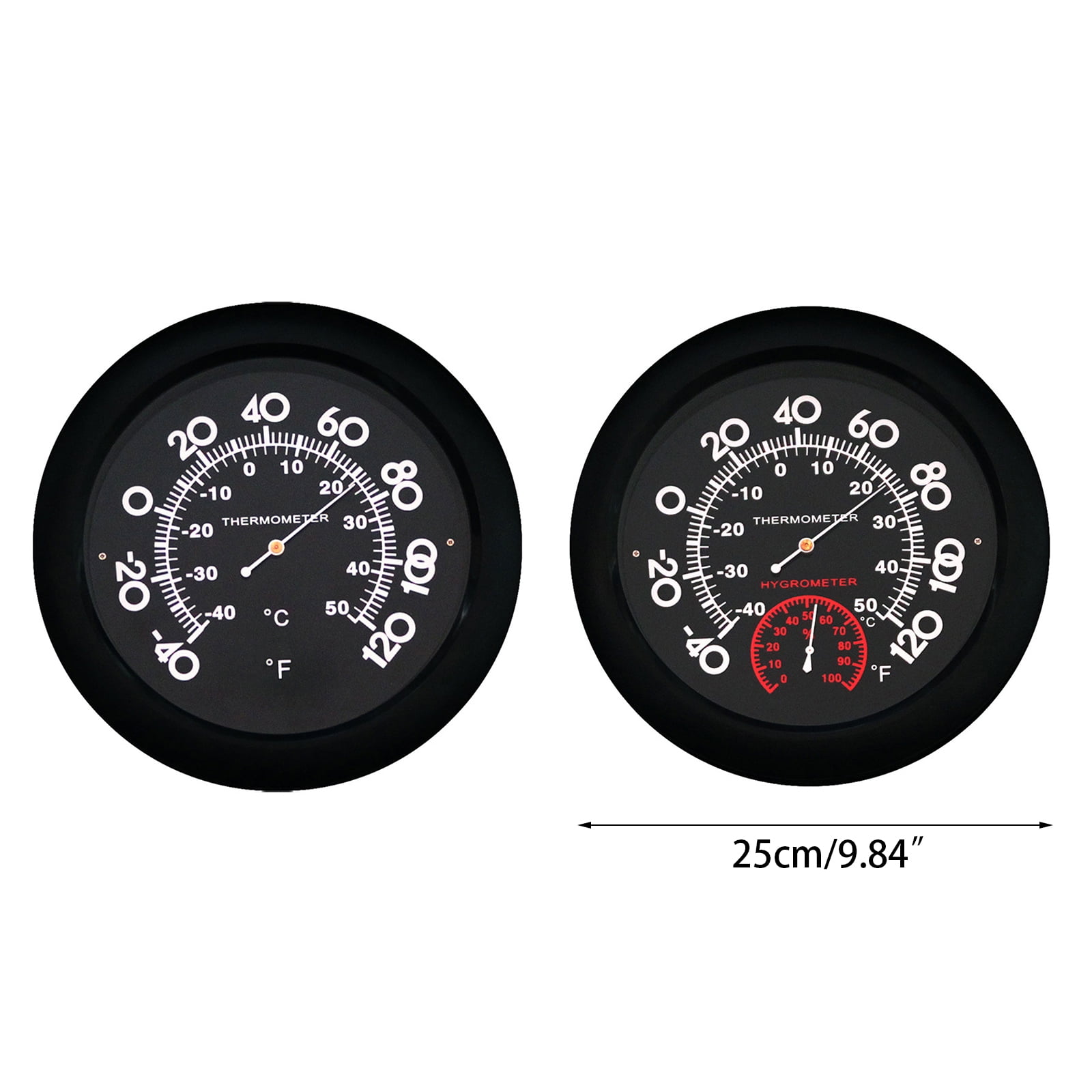 lanema Stainless Steel Wall Mounted Digital Thermometer Hygrometer for Home School Office Baby Room Hanging Weather