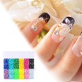 thumbnail image 3 of 19200pcs 12-Color FlatBack Crystal Rhinestones Nail Art Decoration DIY Gems Set Clear Craft, 3 of 9