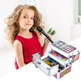 Townley Girl Train Case Cosmetic Makeup Set for Girls, Ages 3