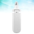 thumbnail image 2 of Ventilador plegable con bombillas LED de 30 W y 2 aspas, 6500 K, luz blanca fría, estilo trébol de cuatro hojas, para garaje y comedor (blanco), 2 of 8