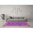 thumbnail image 3 of Ahgly Company Indoor Square Abstract Purple Modern Area Rugs, 4' Square, 3 of 4