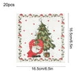thumbnail image 3 of NWOKYZGH 20 Pack Christmas Paper Napkins Disposable Poinsettia Luncheon Napkins Decorative Xmas Dinner Hand Napkin for Party Supplies, 3 of 6