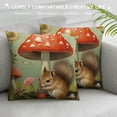 thumbnail image 3 of COMIO  Spring Forest Animals Throw Pillow Covers Rabbit Squirrel Mushroom Floral Decorative Pillows for Sofa Kids Baby Nursey Room Decor, 3 of 5