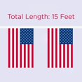 thumbnail image 7 of PMU 15 Ft Patriotic American Flag Bunting Banner | 4th Of July Patriotic Decorations | Fourth of July | USA Flag Pennant Banner | Easy to Hang Patriotic Party Decorations (12/Pkg) Pkg/1, 7 of 7