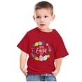 thumbnail image 3 of SDNall Cadeaux de Pâques pour Enfants Tout-Petits Garçons Filles Pâques Mignon Fleur Oeufs de Pâques Imprimé Col Rond Imprimé Manche Courte Haut Cadeaux pour Fillette,Cadeaux de Pâques pour Garçons,, 3 of 4